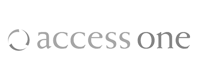 AccessOne black and white customer logo