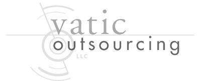 Vatic Outsourcing black and white customer logo