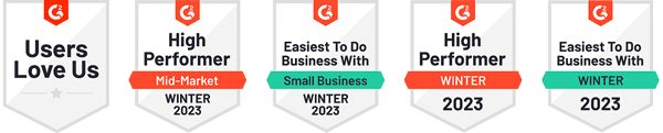 Prodoscore G2 Winter Badges