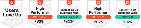 Prodoscore G2 Summer Badges