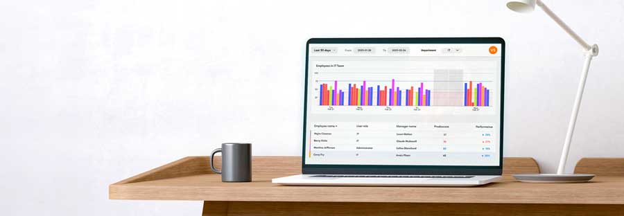 Laptop with Prodoscore dashboard