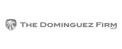 The Dominguez Firm black and white customer logo