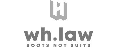 WH Law black and white customer logo