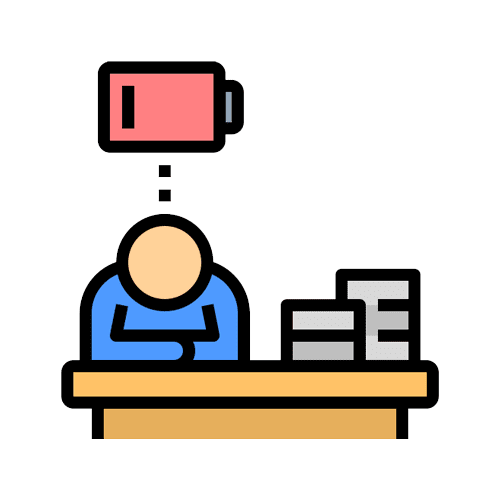Early signs of burnout icon
