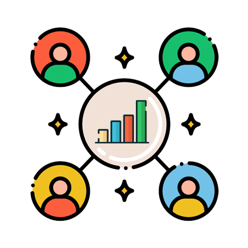 Internal collaboration trends icon