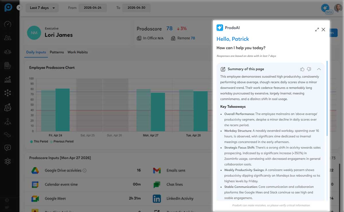 ProdoAI – AI-Powered Insights Screenshot